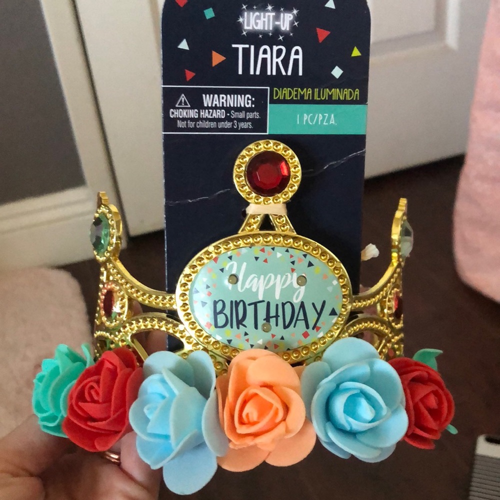 Light up birthday tiara